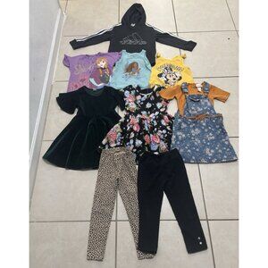 9 Piece Toddler Girls Clothing Lot Size 4T/4/5 Disney/Carter’s/Old Navy